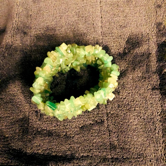 Genuine Aventurine Crystal Necklace and Bracelet Jewelry Set, Handcrafted - Picture 5 of 8